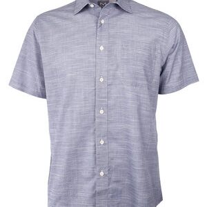 Marquis Navy Woven 100% Cotton Shirt-0