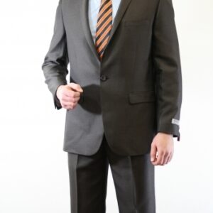 Stylish Brown Ultra Slim Fit One Button Suit