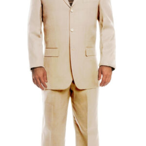 Southern Charm Tan Regular Fit Three Button Suit-46412