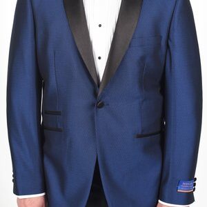 Berragamo New Blue Modern Fit One Button Tuxedo-0
