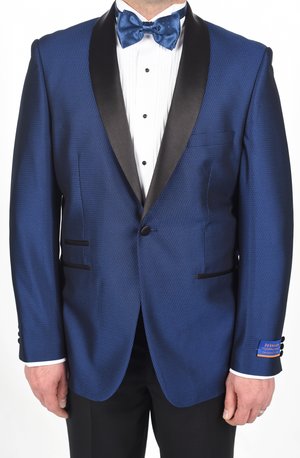 Berragamo New Blue Modern Fit One Button Tuxedo-0 Berragamo New Blue Modern Fit One Button Tuxedo-0