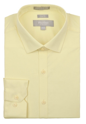 Platino Lemonade Spandex Dress Shirt-0 Platino Lemonade Spandex Dress Shirt-0