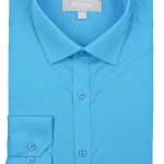 Platino Turquoise Spandex Dress Shirt-0