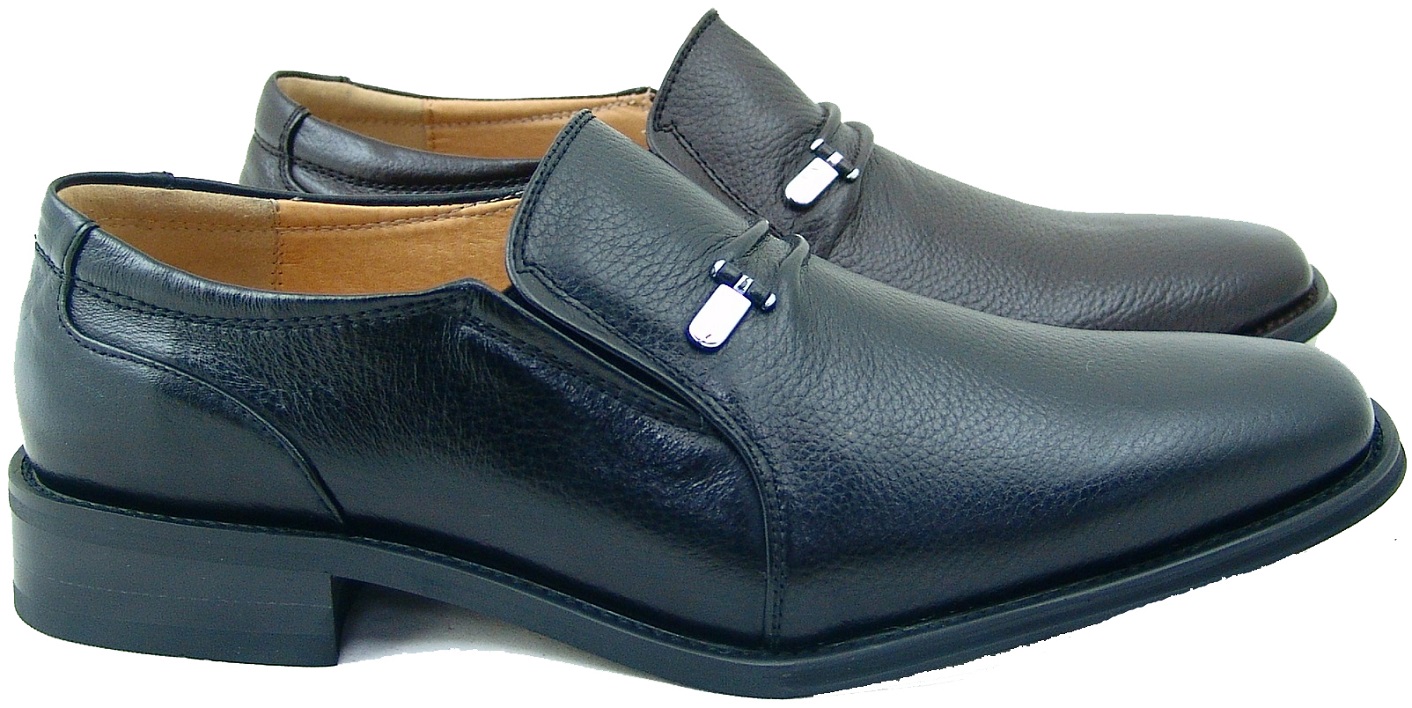 Men La MILANO Black Genuine Leather Dress Shoes Slip on Medium-0 Men La MILANO Black Genuine Leather Dress Shoes Slip on Medium-0