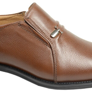 Men La MILANO Brown Genuine Leather Dress Shoes Slip on Medium-0