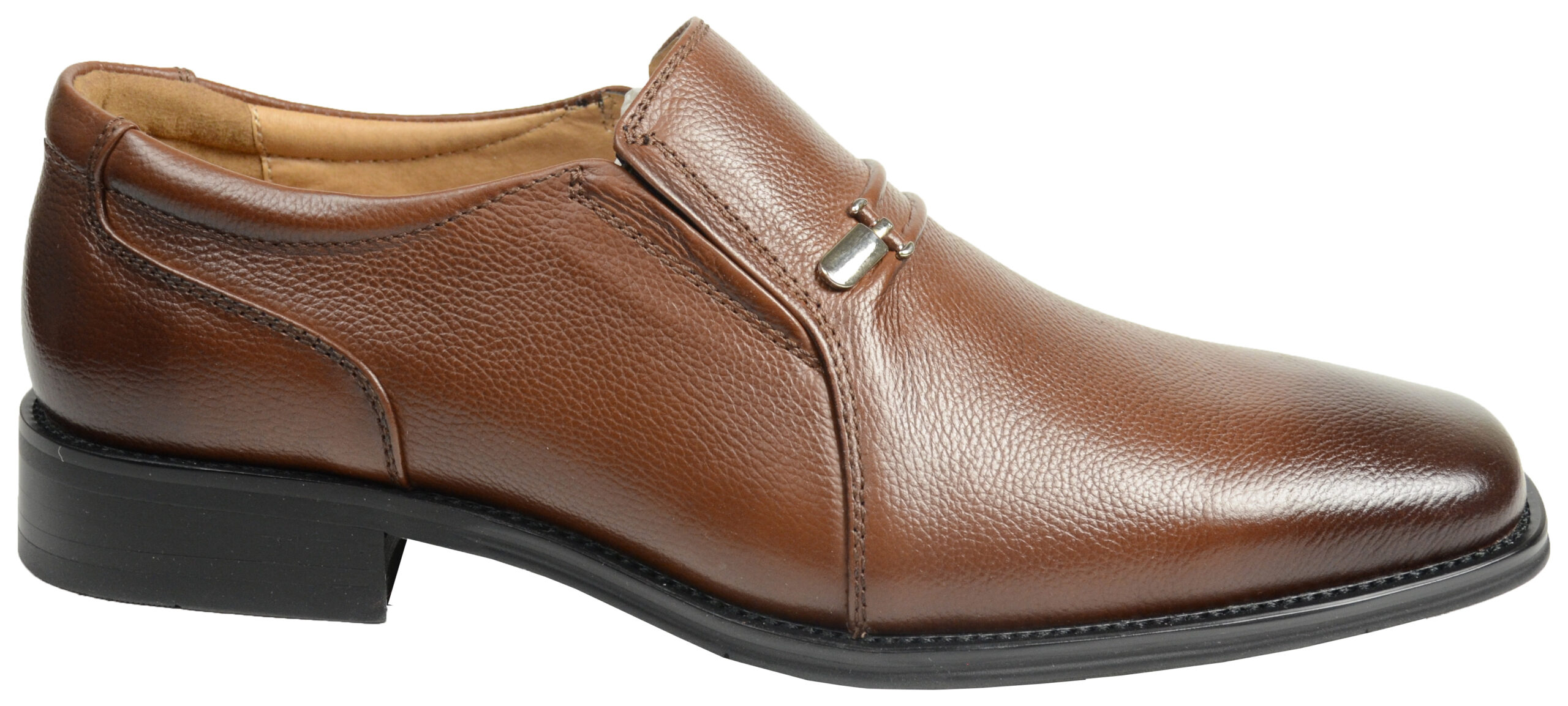 Men La MILANO Brown Genuine Leather Dress Shoes Slip on Medium-0 Men La MILANO Brown Genuine Leather Dress Shoes Slip on Medium-0