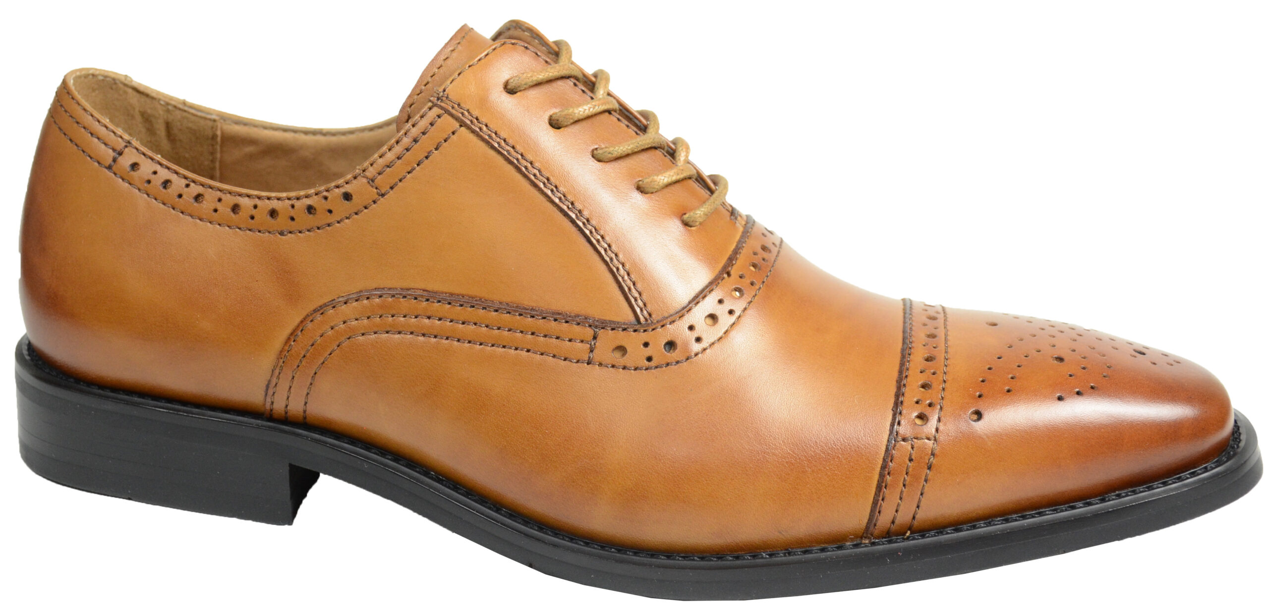 La Milano Cognac Men Premium Genuine Leather Dress Shoes Lace Up Wingtip Oxford-0 La Milano Cognac Men Premium Genuine Leather Dress Shoes Lace Up Wingtip Oxford-0