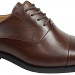 LA MILANO Mens Leather Oxford Lace Up Cap Toe Dress Shoes Brown-0