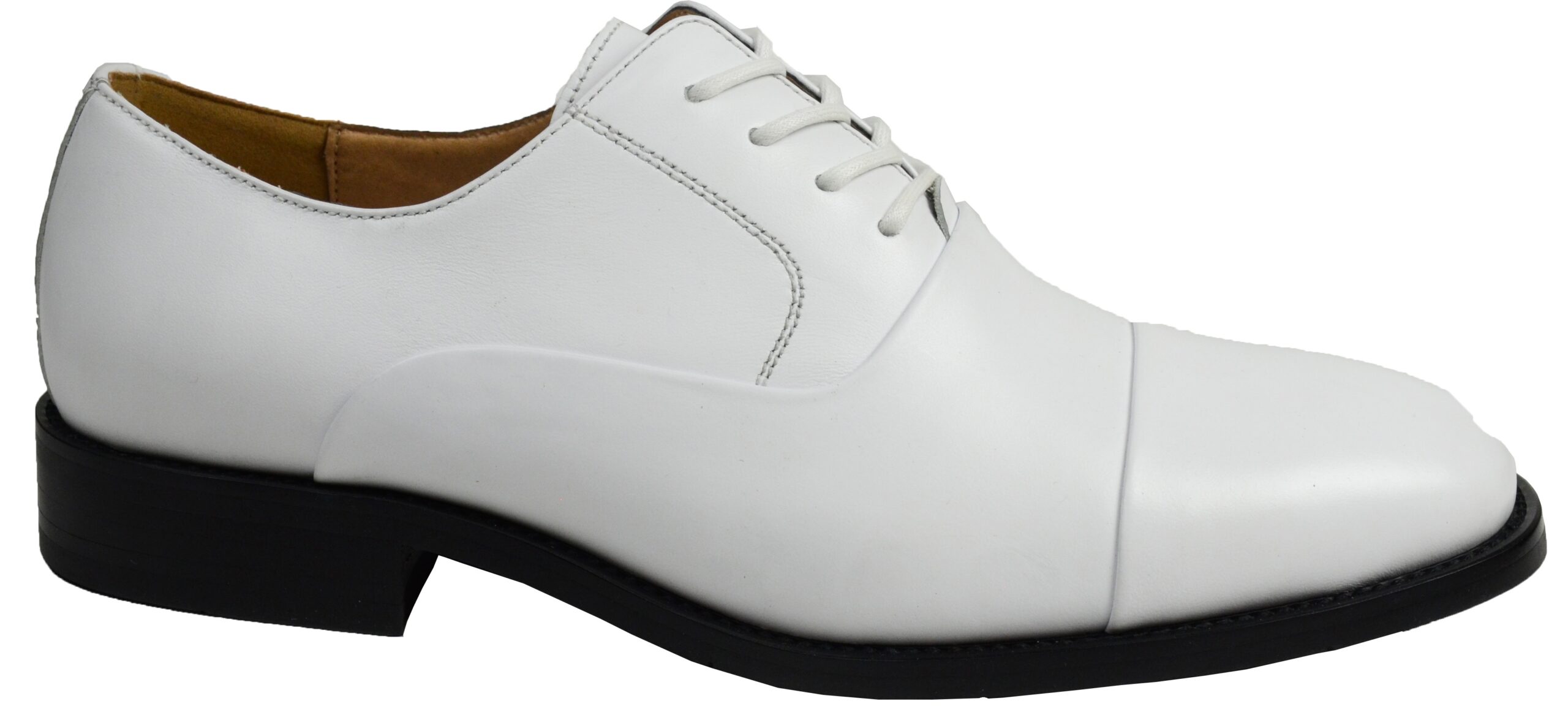 LA MILANO Mens Leather Oxford Lace Up Cap Toe Dress Shoes White-0 LA MILANO Mens Leather Oxford Lace Up Cap Toe Dress Shoes White-0