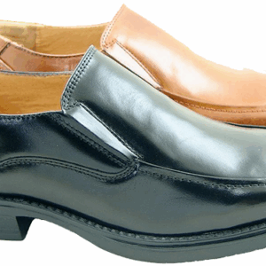 La Milano Tan Men Slip On Blunt-Pointed Genuine Leather Dress Shoe-0