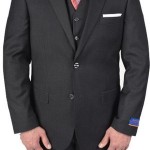 Berragamo Classic Charcoal Modern Fit Two Button Suit-0