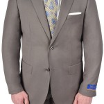 Berragamo Classic Light Grey Modern Fit Two Button Suit-0