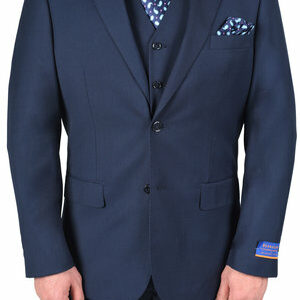 Berragamo Classic New Blue Modern Fit Two Button Suit-0