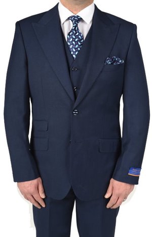 Berragamo New Blue Modern Fit Two Button Suit-0 Berragamo New Blue Modern Fit Two Button Suit-0