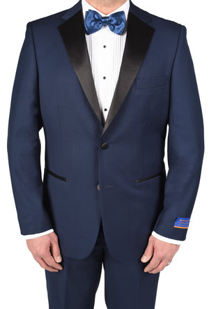 Berragamo New Blue Modern Fit Two Button Tuxedo-0 Berragamo New Blue Modern Fit Two Button Tuxedo-0