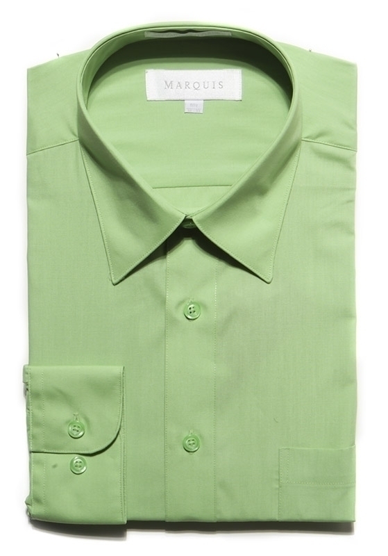Apple Green Regular Fit Dress Shirt-0 Apple Green Regular Fit Dress Shirt-0