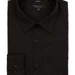 Black Slim Fit Dress Shirt