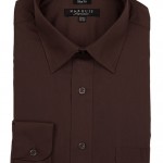 Brown Slim Fit Dress Shirt
