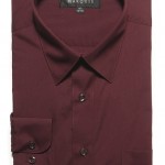 Burgundy Regular Fit Dress Shirt