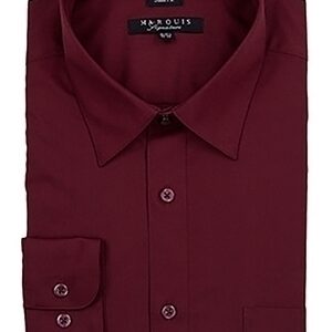 Burgundy Slim Fit Dress Shirt