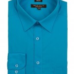 Caribbean Blue Slim Fit Dress Shirt