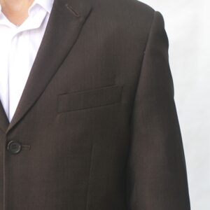 Brown Regular Fit Three Button Suit - Lapel