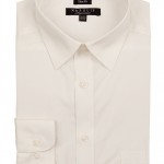 Ecru Slim Fit Dress Shirt