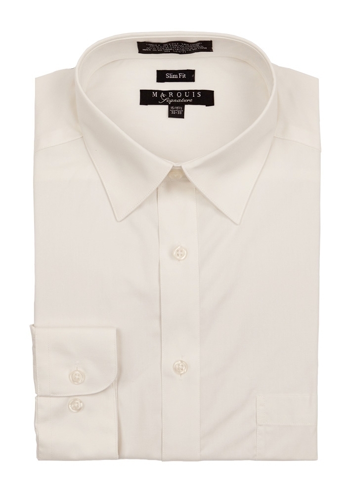 Ecru Slim Fit Dress Shirt Ecru Slim Fit Dress Shirt