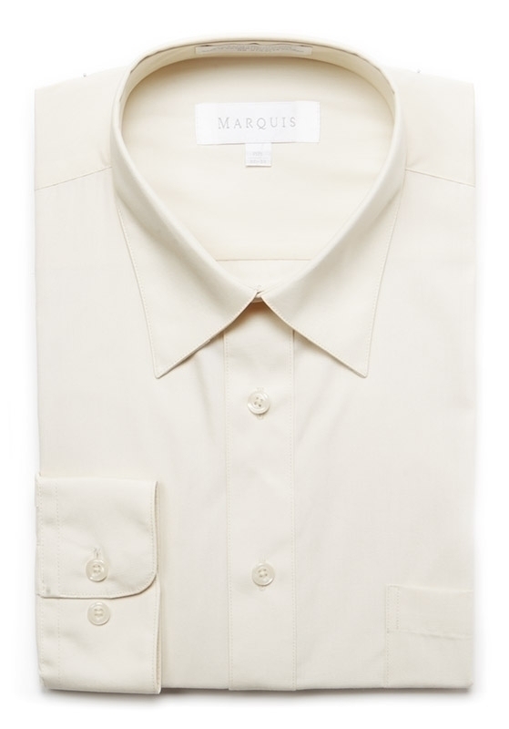 Ecru Regular Fit Dress Shirt Ecru Regular Fit Dress Shirt