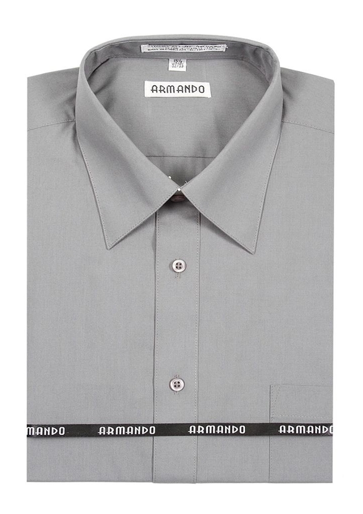 Gray Armando Regular Fit Dress Shirt Gray Armando Regular Fit Dress Shirt