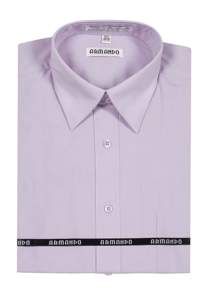 Lavender Armando Regular Fit Dress Shirt-0 Lavender Armando Regular Fit Dress Shirt-0