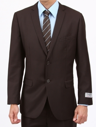 Brown Ultra Slim Fit Two Button Suit Brown Ultra Slim Fit Two Button Suit