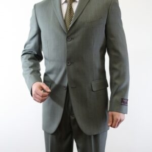 Sage Regular Fit Three Button Suit