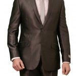 Gray Ultra Slim Fit Two Button Suit-0