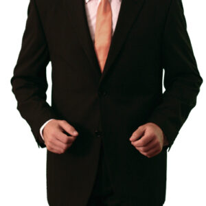 Black Modern Fit Two Button Suit-0