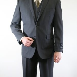 Dark Gray Modern Fit Two Button Suit