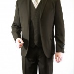 Brown Modern Fit Two Button Suit