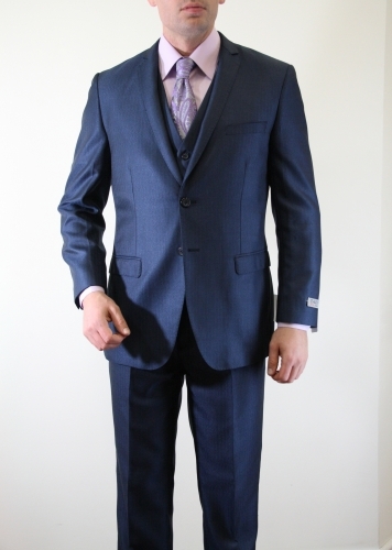 Dark Blue Ultra Slim Fit Two Button Suit Dark Blue Ultra Slim Fit Two Button Suit