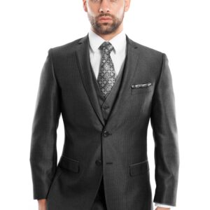 Black Ultra Slim Fit Two Button Suit