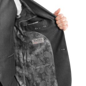 Dark Gray Ultra Slim Fit Two Button Suit - Inside Lining