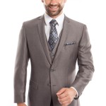 Light Gray Ultra Slim Fit Two Button Suit