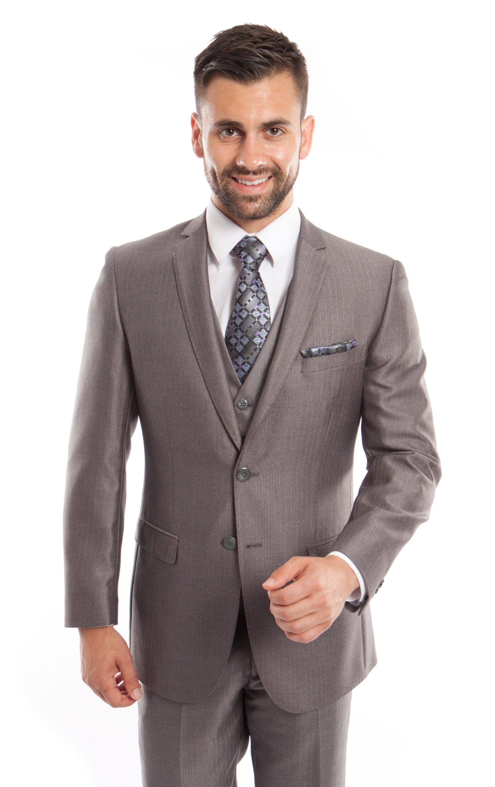 Light Gray Ultra Slim Fit Two Button Suit Light Gray Ultra Slim Fit Two Button Suit