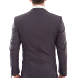 Gray Ultra Slim Fit Two Button Three Piece Suit-11273