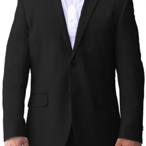 Black Modern Fit Two Button Suit - Two Button