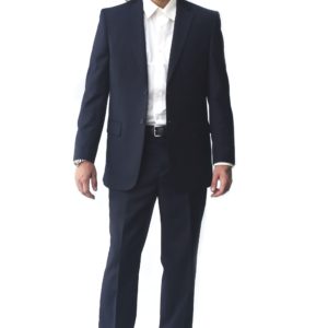 Navy Modern Fit Two Button Suit - Front View