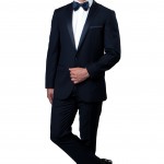 Navy One Button Slim Fit Tuxedo-0