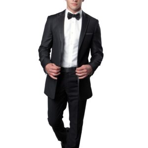 Charcoal One Button Slim Fit Tuxedo