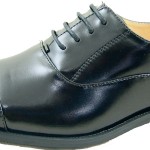 NXT Mens Black Genuine Leather Dress Shoes Lace Up Oxfords Medium-0