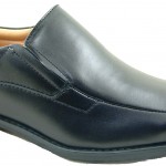 La Milano-Black Leather & Laceless Shoe-0