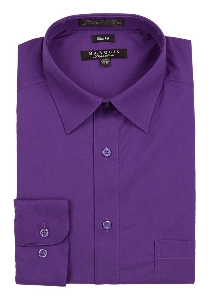 Purple Slim Fit Dress Shirt Purple Slim Fit Dress Shirt